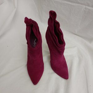 Aldo Pink Pointy Toe Ankle Bootie 38 US 7.5